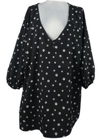 Dámska čierna kvietkovana blúzková á tunika Gina Benotti