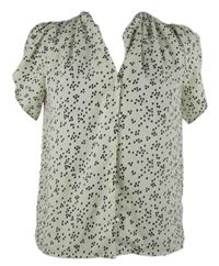 Dámská béžovo-černá puntíkovaná halenka H&M
