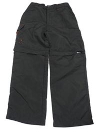 Antracitové šusťákové funkční kalhoty Regatta