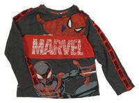 Sivo-červené tričko so Spidermanem