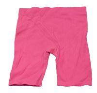 Neónově ružové elastické rebrované kraťasy Primark