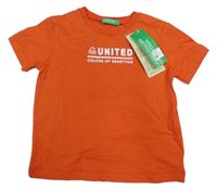 Nové - Červené tričko Benetton