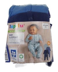 Nové - 3x Overal Modrý + tmavomodrý + modrý s potiskem Lupilu