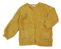 Horčicový žinylkový cardigan Primark