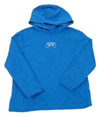 Modrá mikina s ovladačem a kapucňou H&M
