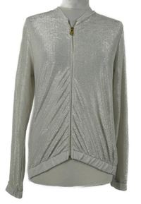 Dámská béžovo-zlatá lehká propínací mikina Di&A