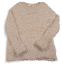 Světlerůžový chlupatý svetr H&M
