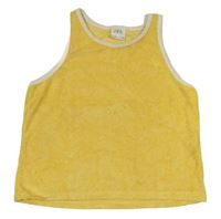 Žltý froté crop top Zara
