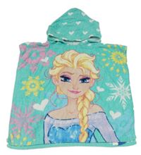 Mátové froté osuškové pončo s Elsou a kapucňou Disney
