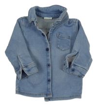 Modrá teplákovo/riflová košeľa George