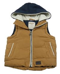 Medová šusťáková zateplená bunda s kapucí Rebel