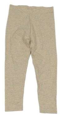 Béžovo-sivé melírované legíny George