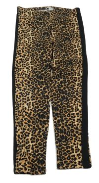 Béžovo-čierne leopardí legíny Primark