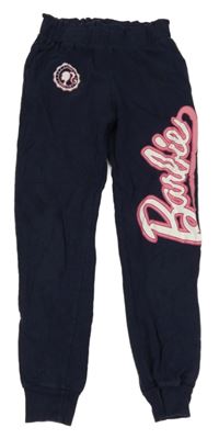 Tmavomodré paper bag tepláky - Barbie 