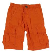 Červené plátěné cargo kraťasy ikks