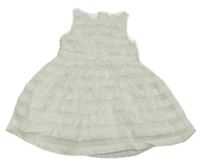 Bílé pruhované šaty H&M