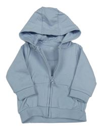 Svetlomodrá prepínaci mikina s kotvou a kapucňou F&F