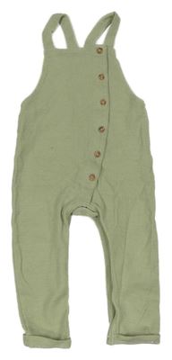 Světlekhaki kalhotový overal s knoflíky Matalan