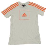 Bielo-neónové tričko Adidas