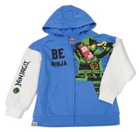 Nové - Modro-biela prepínaci mikina s kapucí - Ninjago