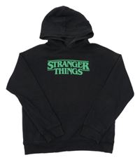 Čierna mikina s kapucí - Stranger Things H&M