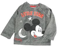 Šedá sametová mikina s Mickeym Primark