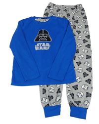 Safírovo-sivé fleecové pyžama so Star Wars