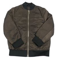 Kávová šusťáková zateplená bunda River Island 