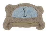 Béžová huňatá podšitá čapica Next