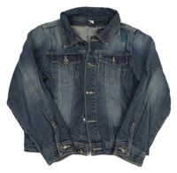 Tmavomodrá riflová bunda 