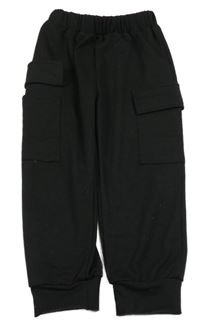 Černé cargo tepláky 