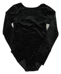 Nové - Čierne zamatové cvičobné body s bodkami Zara