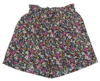 Tmavomodré kvetované kraťasy Name it