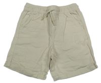 Béžové plátěné kraťasy Primark