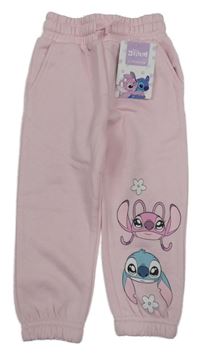 Nové - Světlerůžové tepláky se Stitchem Primark