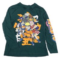 Tmavozelené triko Naruto