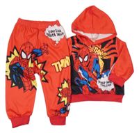 2set - Červená mikina se Spider-manem + tepláky 