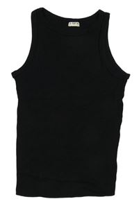 Čierny rebrovaný top F&F