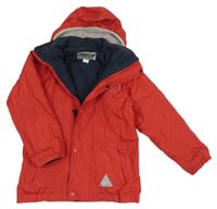 Červená šušťáková nepromokavá jarná obojstranná bunda s ukrývací kapucňou Result