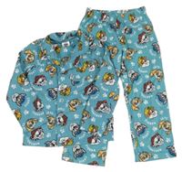 Modrozelené fleecové pyžama s PAW PATROL nickelodeon