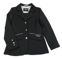 Černé funkční jezdecké sako STEEDS