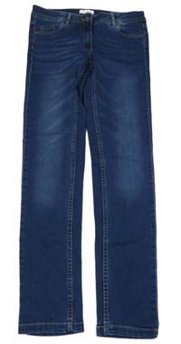 Tmavomodré skinny teplákové rifle POCOPIANO