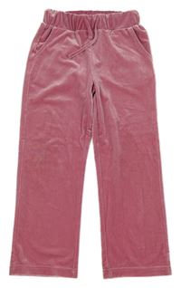 Ružové zamatové tepláky V BY VERY