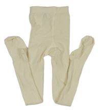 Smotanové rebrované pančuchy H&M