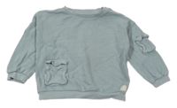 Světlekhakišedá rebrovaná oversize mikina F&F