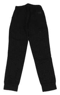 Čierne vzorované cuff plátenné nohavice Y.F.K.
