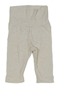 Svetlobéžové melírované perforované tepláky H&M