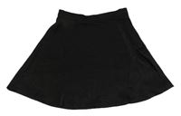 Čierna saténová sukňa H&M