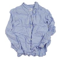 Modro-bílá pruhovaná lehká halenka H&M