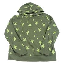 Khaki mikina s hviezdami a kapucňou H&M
